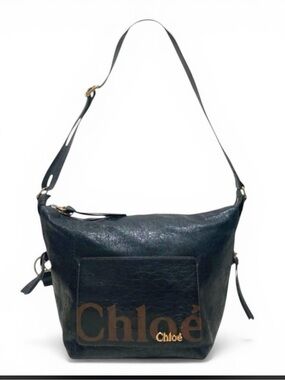 Chloe Eclipse distressed leather shoulder bag